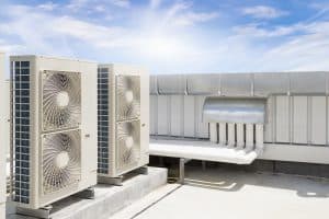 Roof mounted AC compressor air con units
