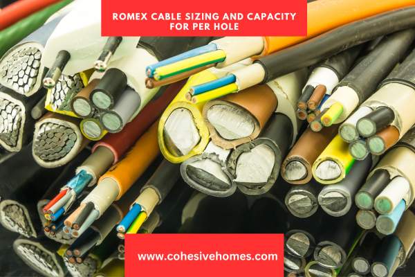 Romex Cable sizing and capacity for per hole