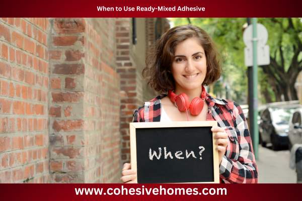 When to Use Ready Mixed Adhesive